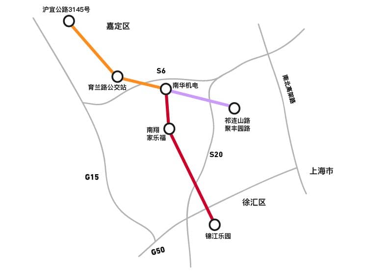 南華機(jī)電班車路線圖